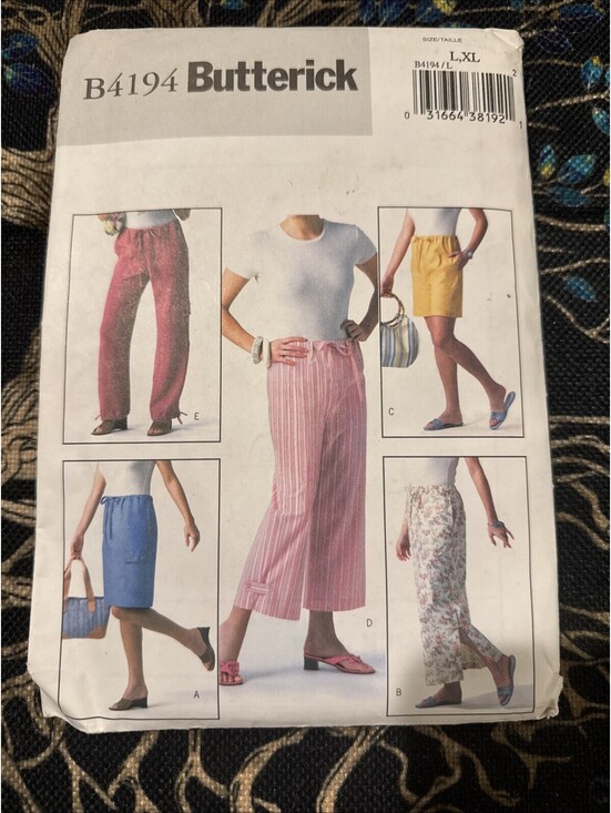 Butterick Other - Butterick Sewing Pattern B4194 Uncut Misses Skirt Shorts & Pants Sizes L Xl